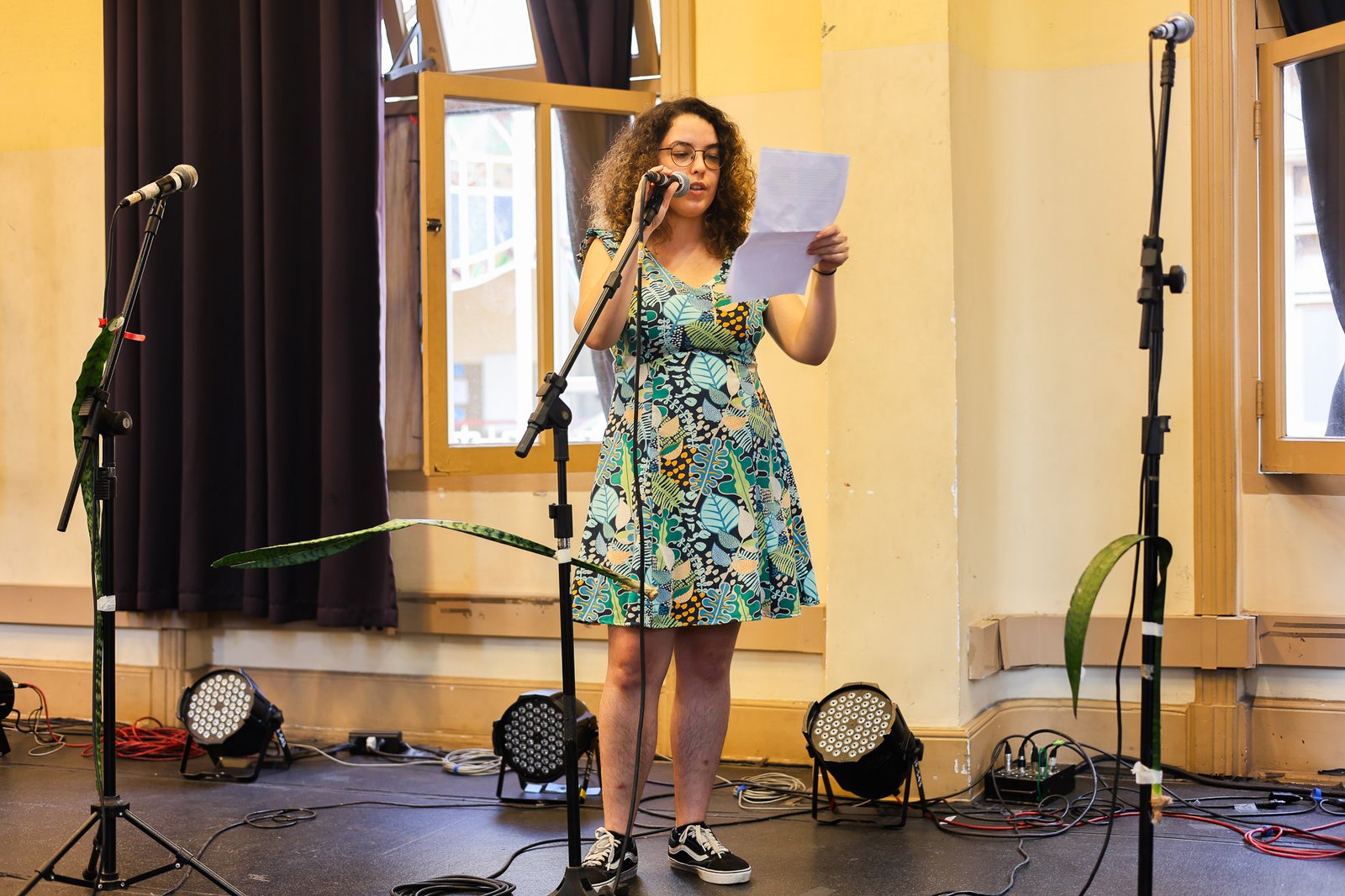 Primeiro dia do "Cena Única", atividade dos estudantes do curso regular de Dramaturgia. (07/11/2025). | Foto: Clara Silva