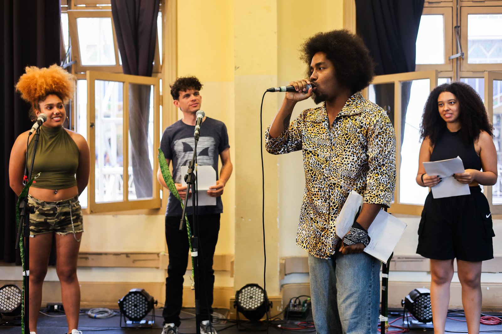 Primeiro dia do "Cena Única", atividade dos estudantes do curso regular de Dramaturgia. (07/11/2025). | Foto: Clara Silva