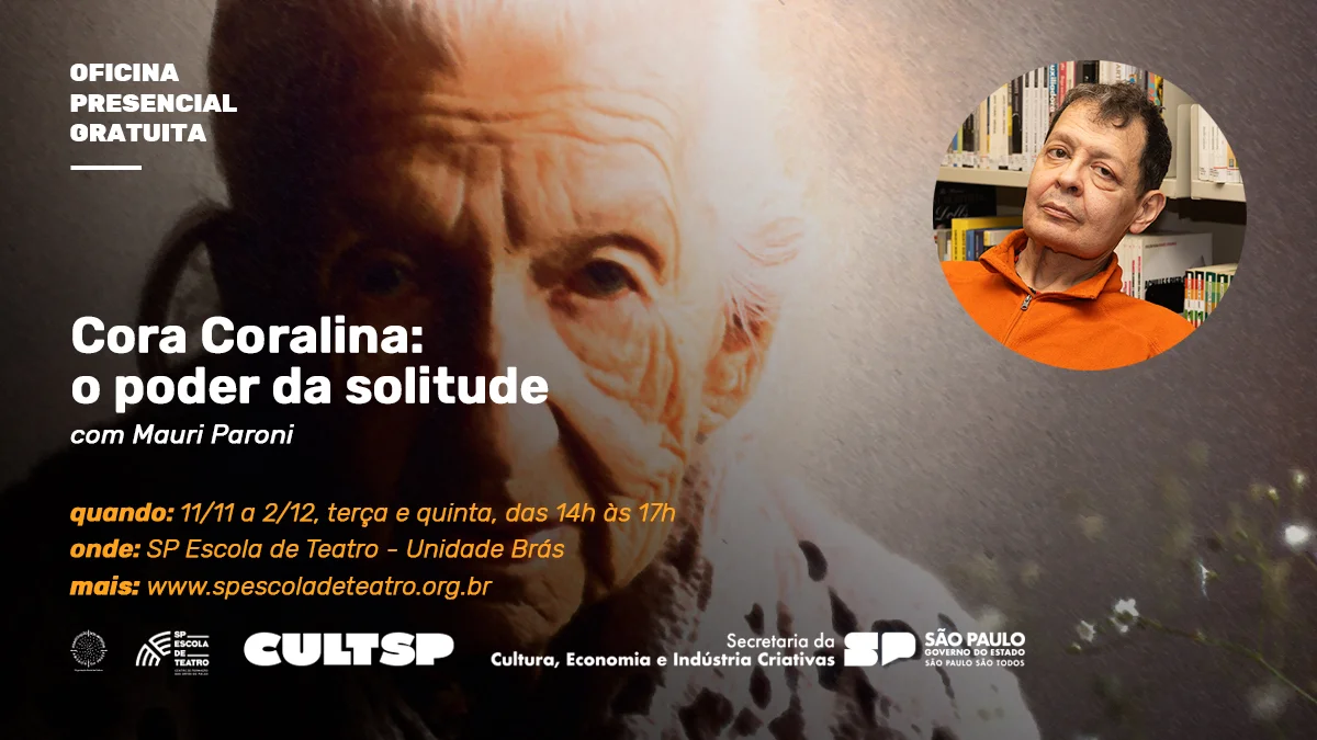 Oficina Presencial e Gratuita | Cora Coralina: o poder da solitude