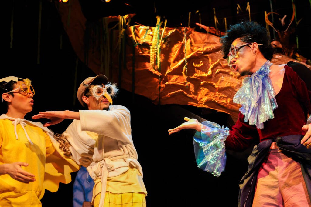 Experimento III do grupo N6 Amarelo, do segundo semestre de 2025, na SP Escola de Teatro. | Foto: Clara Silva.