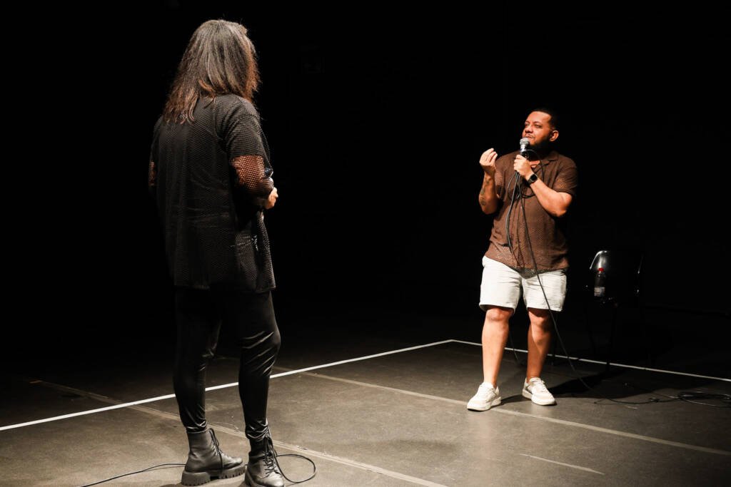 Bate-papo Transpreto, com Luh Maza e Daniel Veiga no SP Transvisão 2026. (29/01/2026). | Foto: Clara Silva.