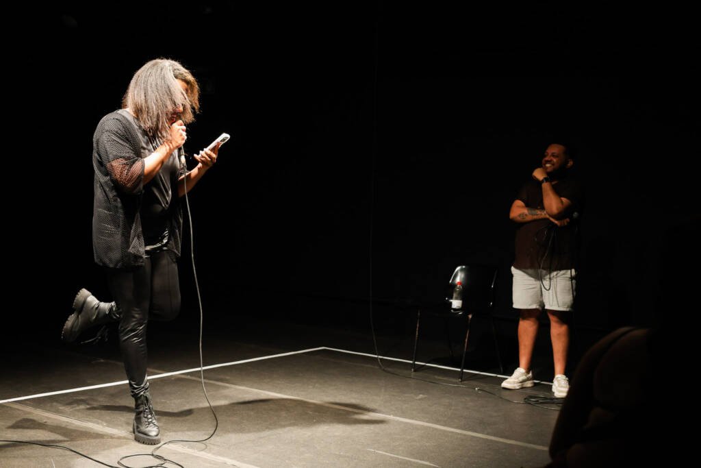 Bate-papo Transpreto, com Luh Maza e Daniel Veiga no SP Transvisão 2026. (29/01/2026). | Foto: Clara Silva.