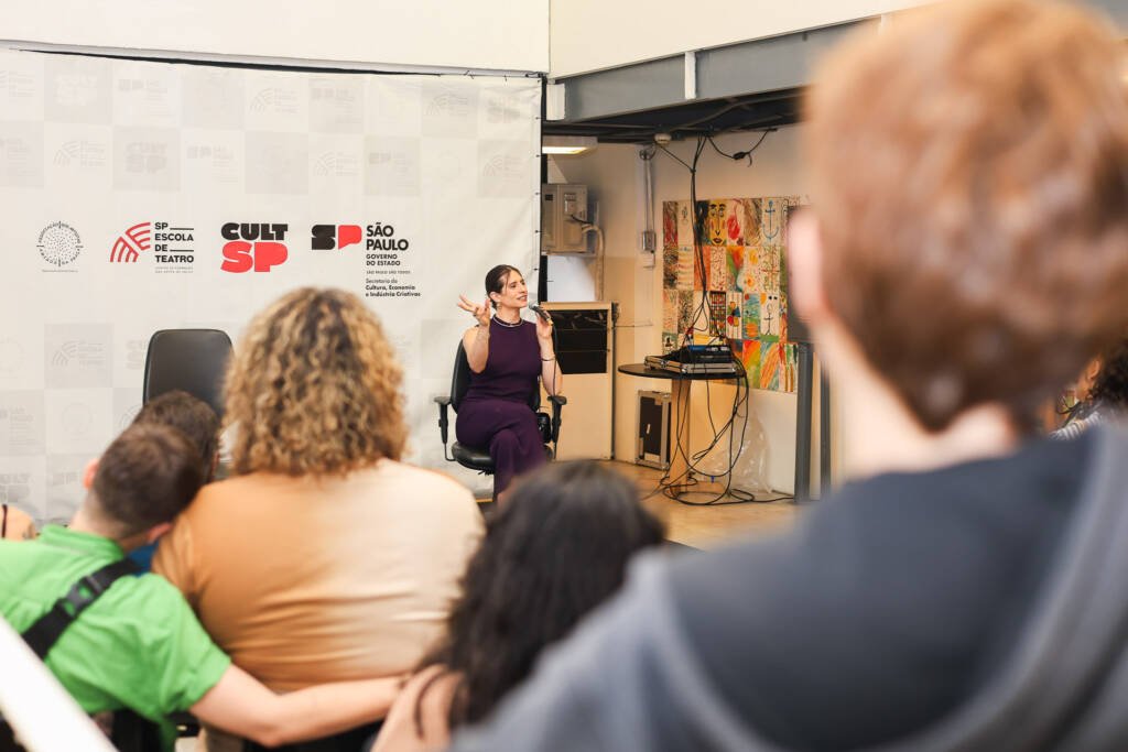 Palestra com Ave Terrena no SP Transvisão 2026. (27/01/2026). | Foto: Clara Silva.