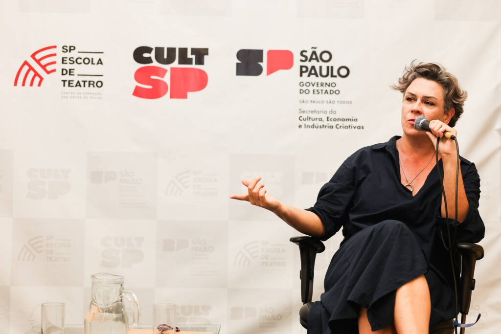 Palestra com Fabia Mirassos no SP Transvisão 2026. (28/01/2026). | Foto: Clara Silva.