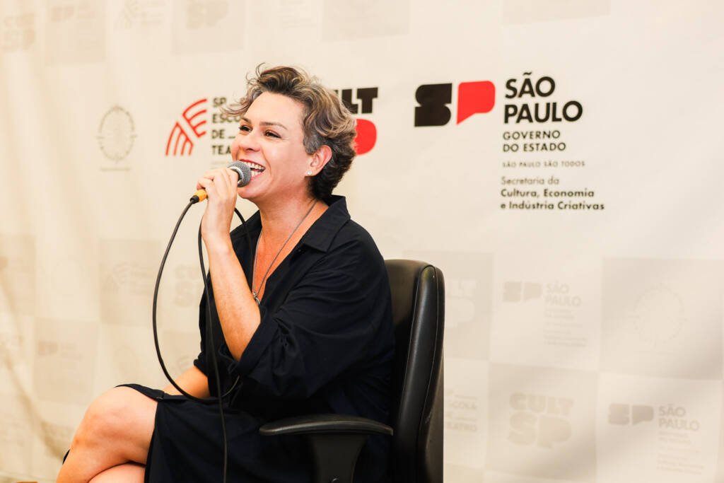 Palestra com Fabia Mirassos no SP Transvisão 2026. (28/01/2026). | Foto: Clara Silva.