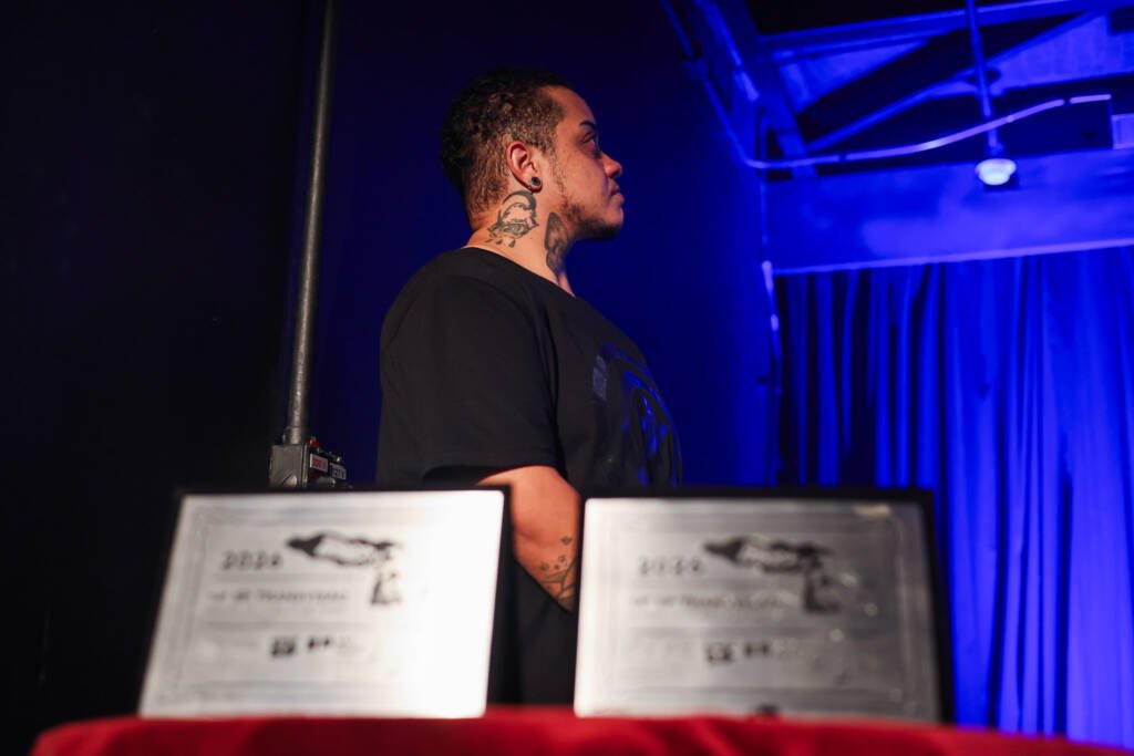 Abertura SP Transvisão 2026 com a premiação Claudia Wonder. (26/01/2026). | Foto: Clara Silva.