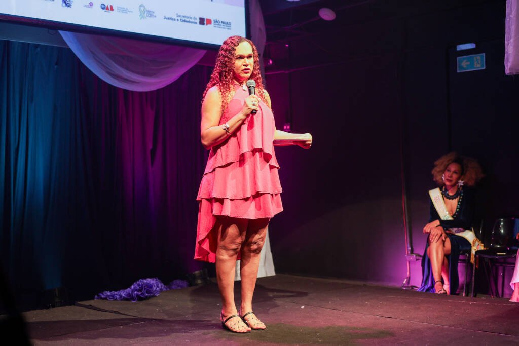 Abertura SP Transvisão 2026 com a premiação Claudia Wonder. (26/01/2026). | Foto: Clara Silva.