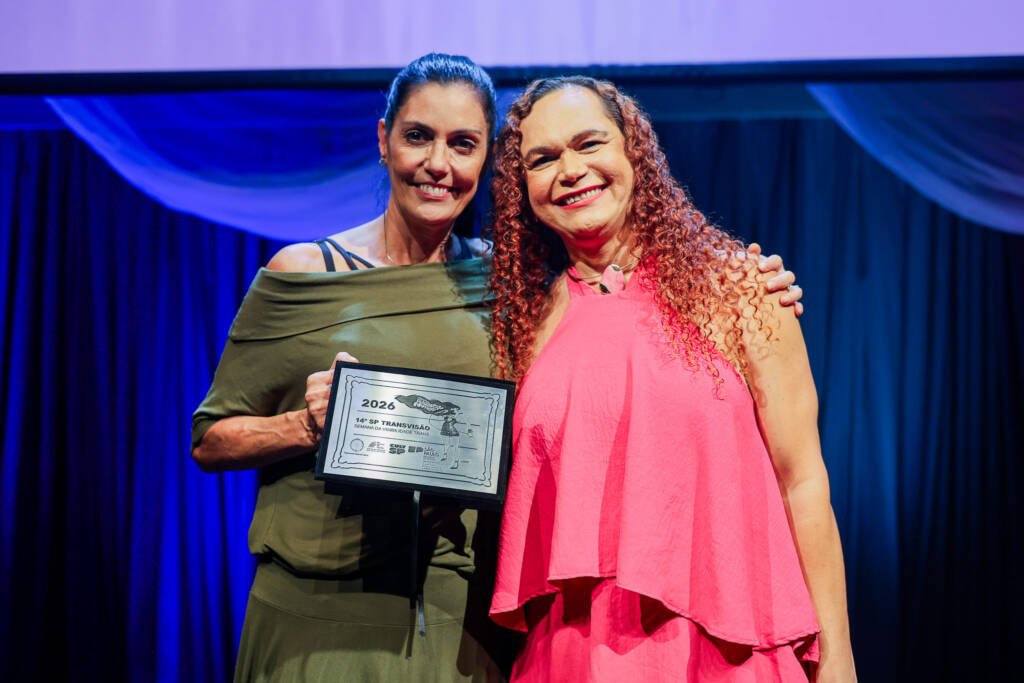 Abertura SP Transvisão 2026 com a premiação Claudia Wonder. (26/01/2026). | Foto: Clara Silva.