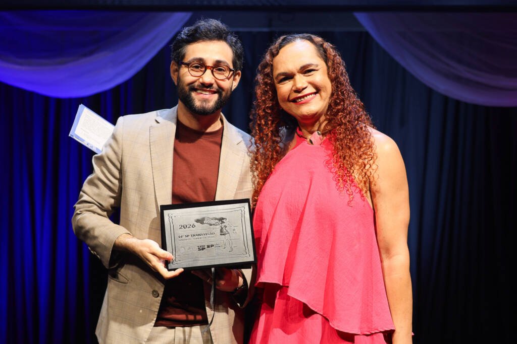 Abertura SP Transvisão 2026 com a premiação Claudia Wonder. (26/01/2026). | Foto: Clara Silva.
