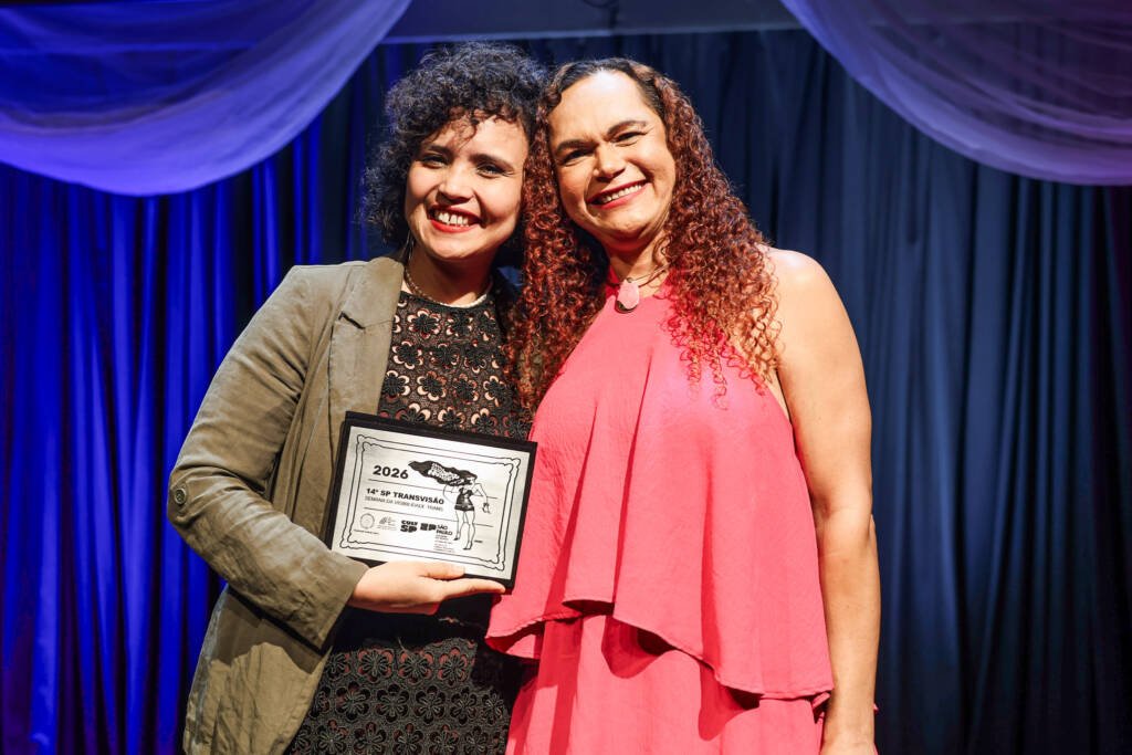 Abertura SP Transvisão 2026 com a premiação Claudia Wonder. (26/01/2026). | Foto: Clara Silva.