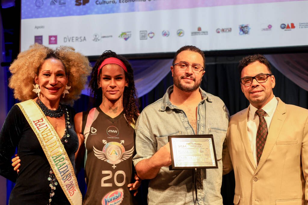 Abertura SP Transvisão 2026 com a premiação Claudia Wonder. (26/01/2026). | Foto: Clara Silva.