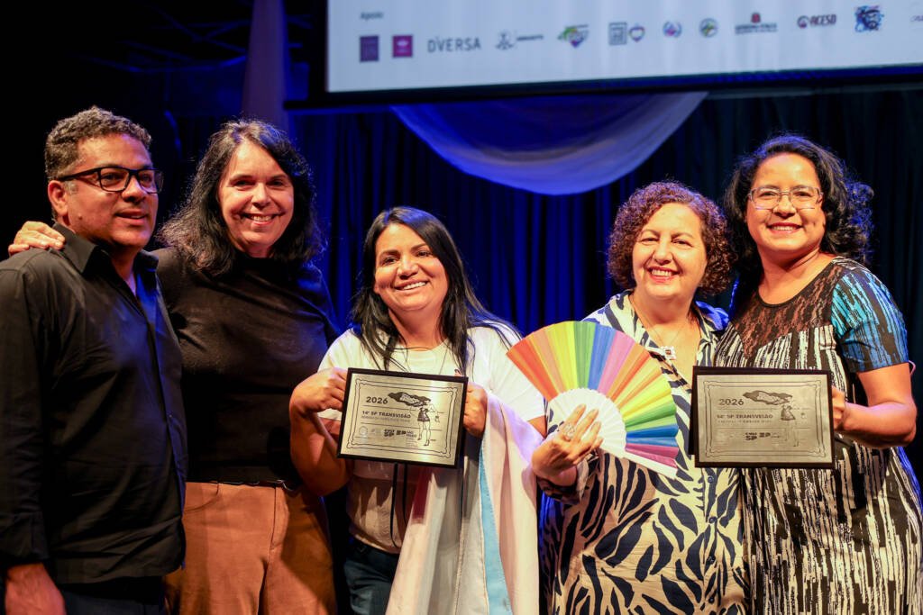 Abertura SP Transvisão 2026 com a premiação Claudia Wonder. (26/01/2026). | Foto: Clara Silva.