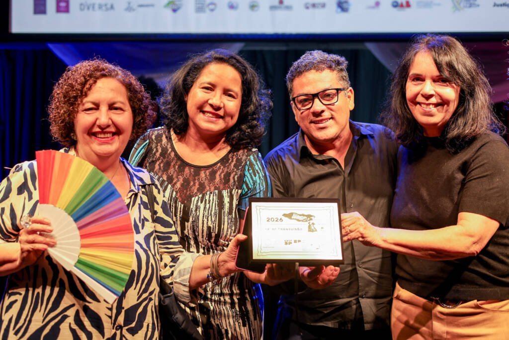 Abertura SP Transvisão 2026 com a premiação Claudia Wonder. (26/01/2026). | Foto: Clara Silva.