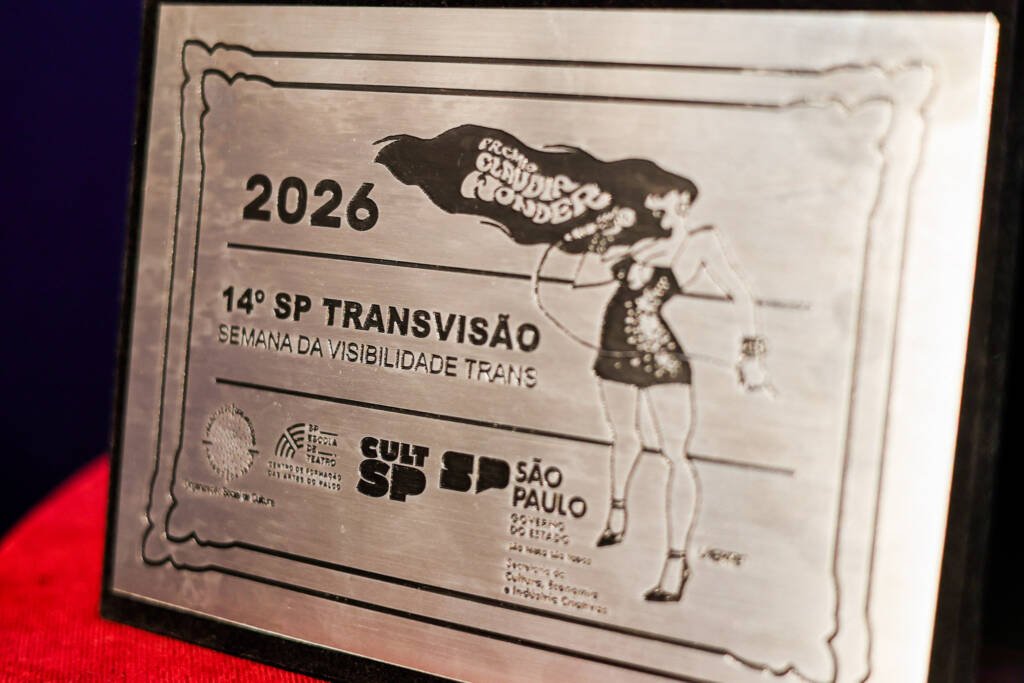 Abertura SP Transvisão 2026 com a premiação Claudia Wonder. (26/01/2026). | Foto: Clara Silva.