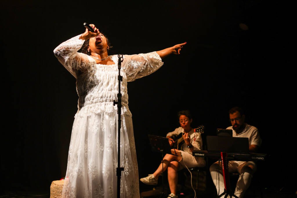 Ensaio aberto Todas Elas Em Mim, de Clodd Dias no SP Transvisão 2026. (28/01/2026). | Foto: Clara Silva.