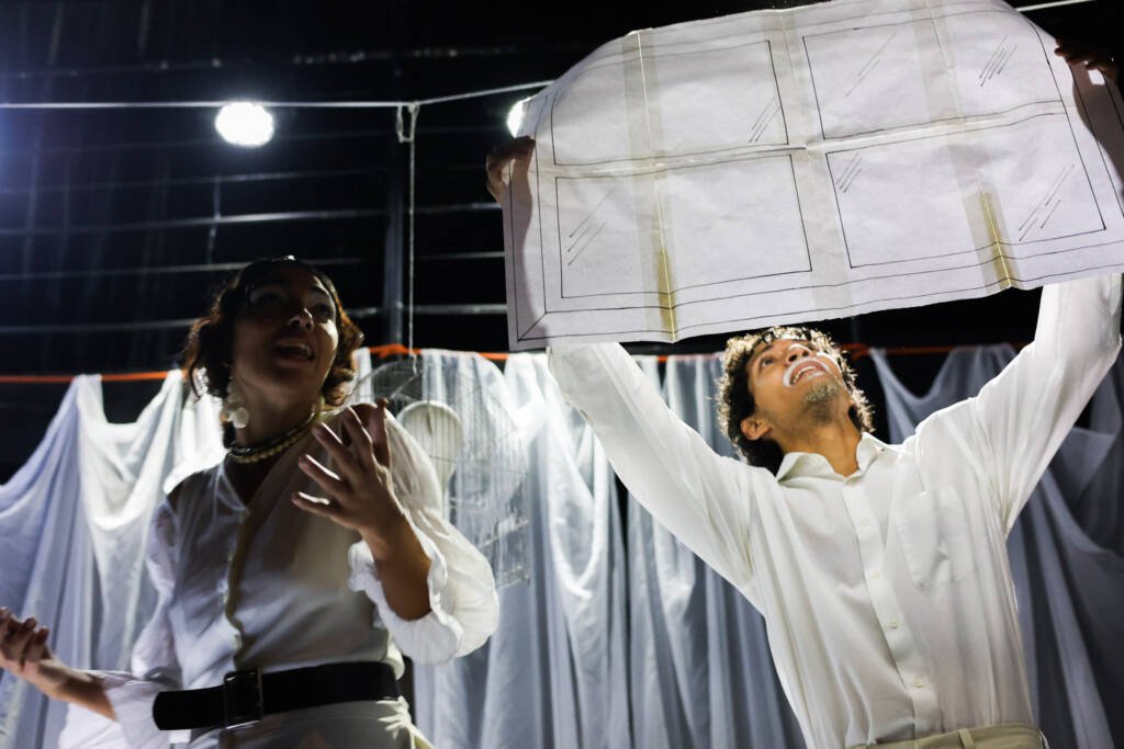 Primeiro dia das Microcenas do primeiro semestre de 2026. "O HOMEM MAIS FORTE ESTÁ SOZINHO". | Foto: Clara Silva