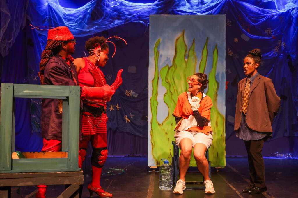 Experimento II do grupo N6 Verde, do primeiro semestre de 2026, na SP Escola de Teatro. | Foto: Clara Silva.