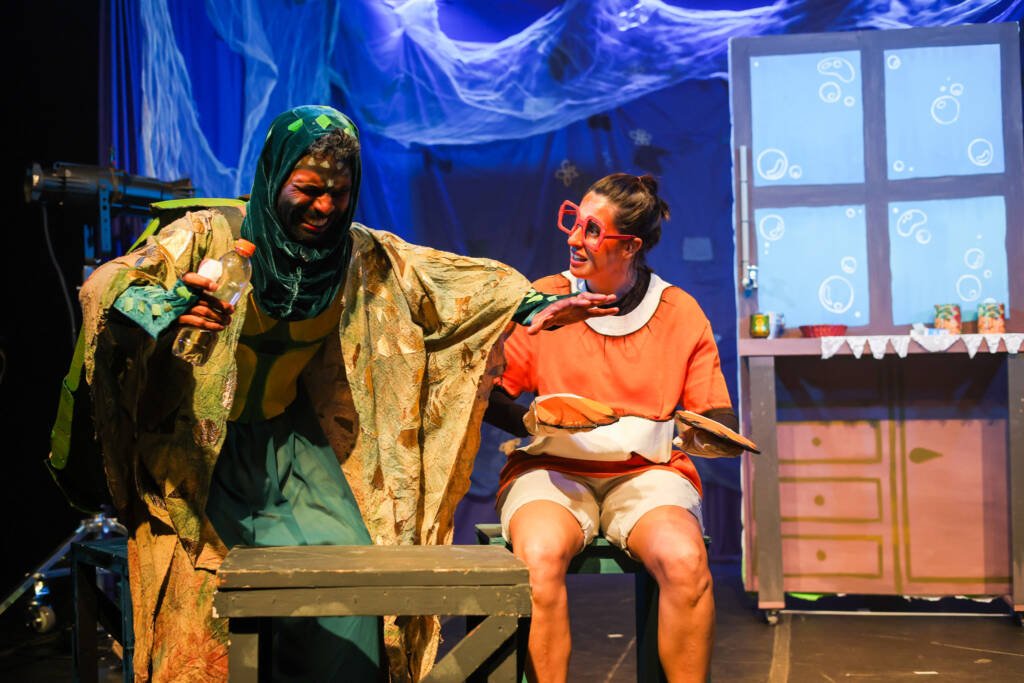 Experimento II do grupo N6 Verde, do primeiro semestre de 2026, na SP Escola de Teatro. | Foto: Clara Silva.