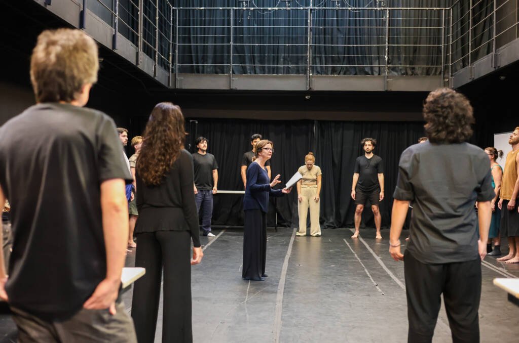 Workshop de atuação gratuito “Projeto Wislawa” com Clara Carvalho e Cesar Ribeiro. (30/03/2026) | Foto: Clara Silva.