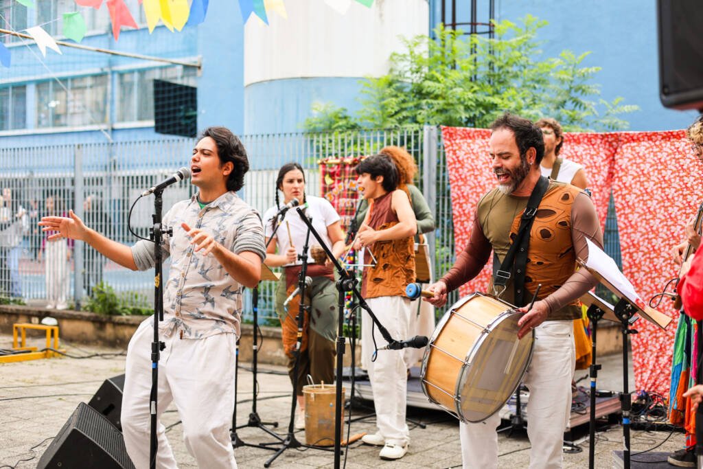 Juninada Sonoplástica, na sede Brás da SP Escola de Teatro. (02/06/2026). Foto: Clara Silva
