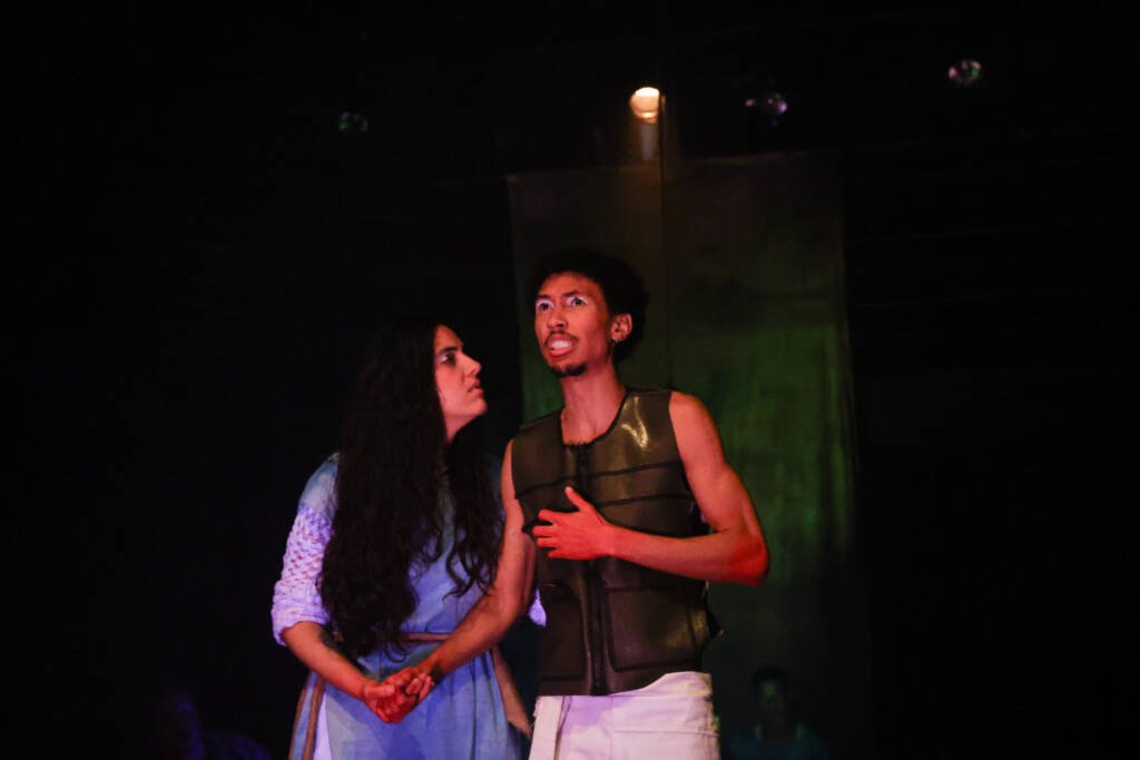 Experimento III do grupo N2 Verde, do primeiro semestre de 2026, na SP Escola de Teatro. | Foto: Clara Silva.