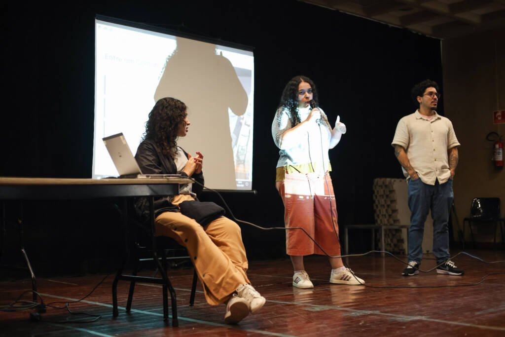 Palestra Programa Oportunidades para estudantes da Escola Estadual Padre Anchieta. (29/05/2026) | Foto: Clara Silva.